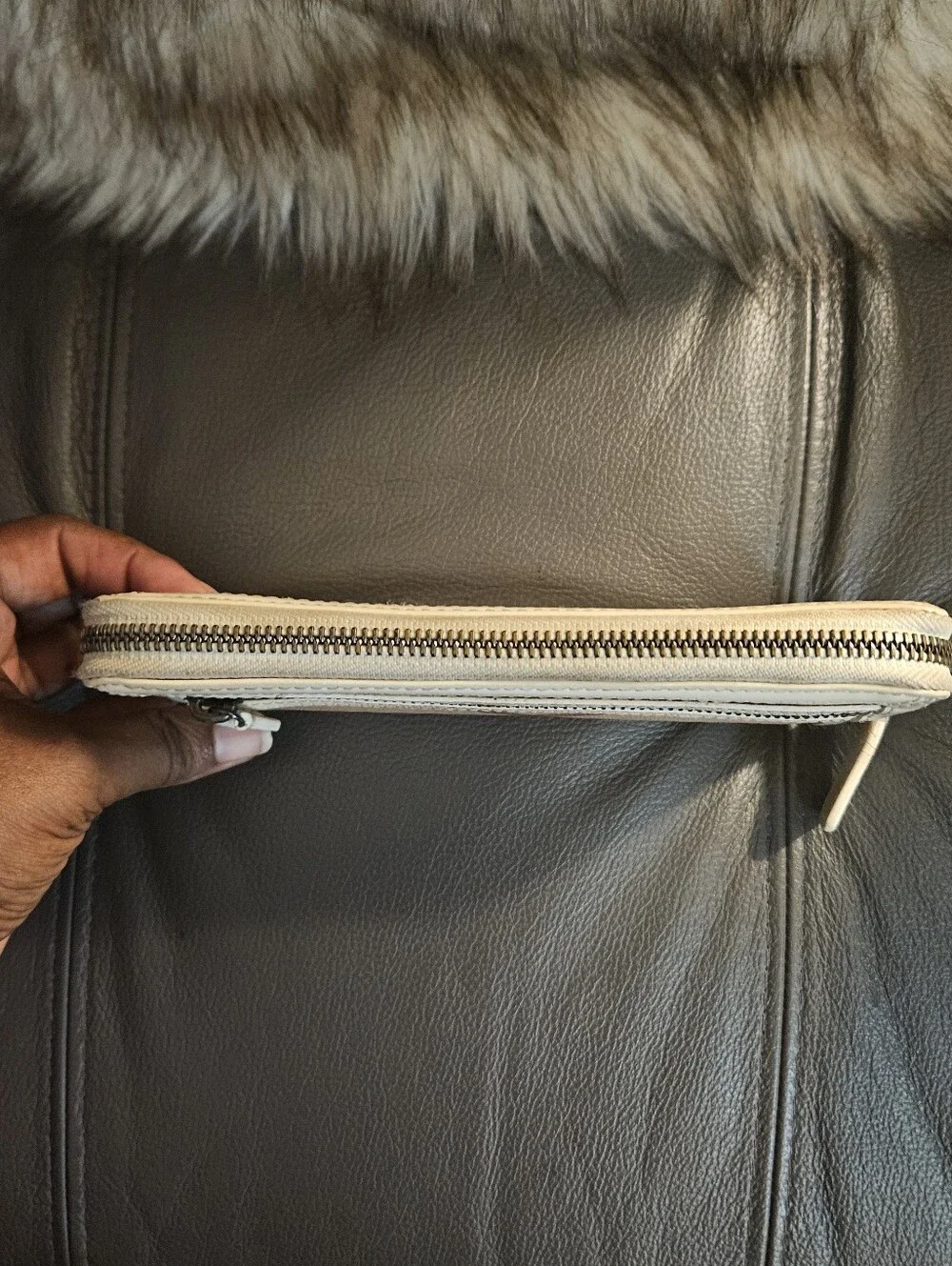 Burberry Classic Plaid Zip Wallet